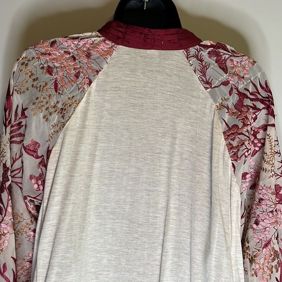 COPY - Boho Balloon Embroidered Sleeve Tunic Top - Picture 6 of 7
